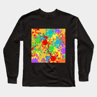 colorful paint drops Long Sleeve T-Shirt